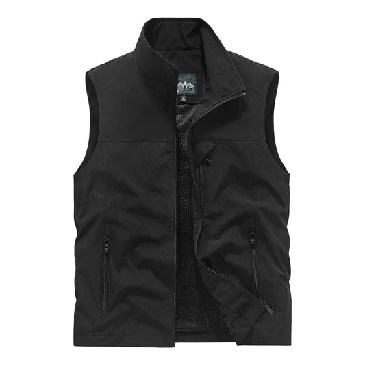 Casual vest for men – Zipper closure and pockets