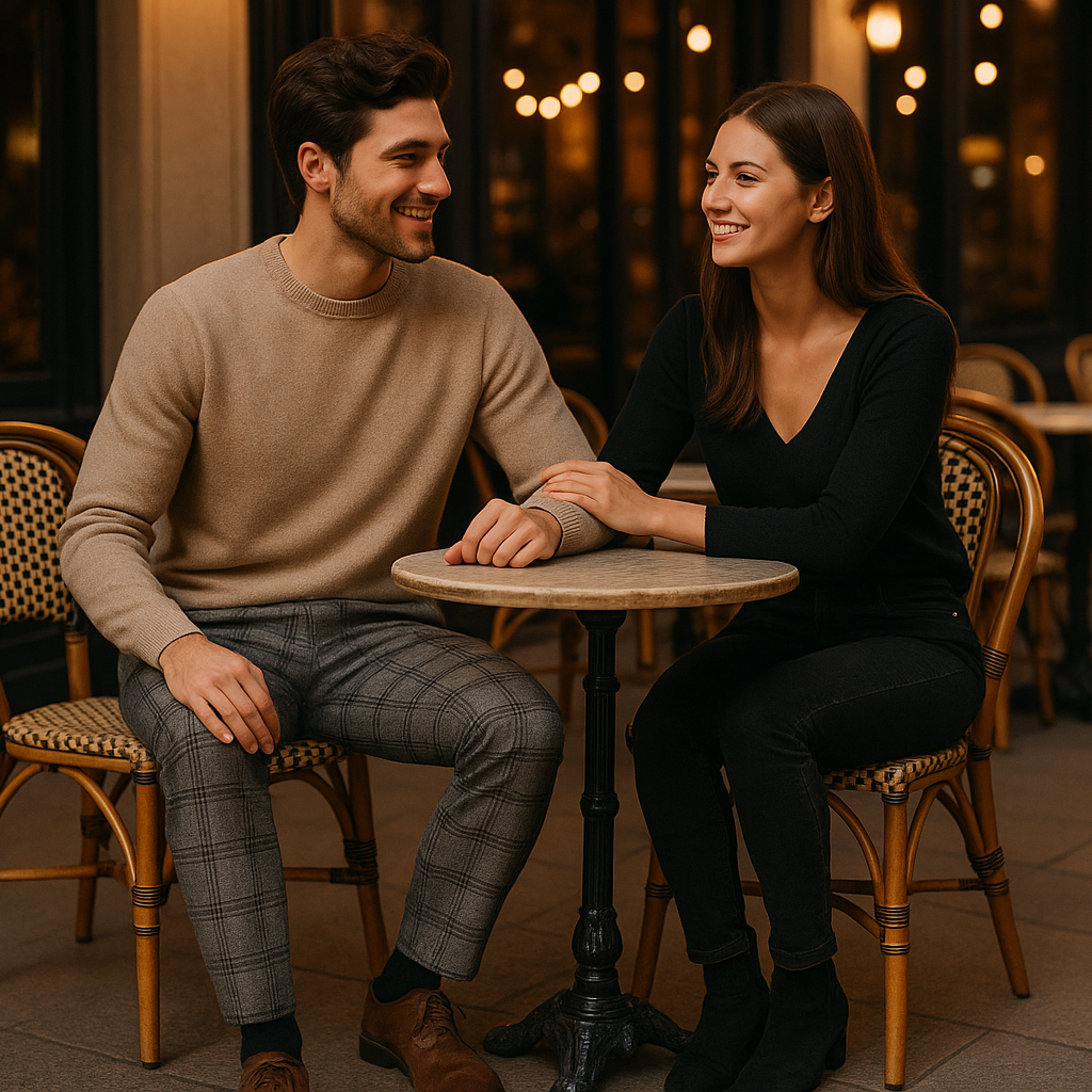 Cita romántica - Café elegante